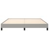 vidaXL Bed Frame without Mattress Light Grey 183x203 cm King Fabric