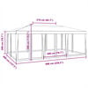 vidaXL Party Tent with 10 Mesh Sidewalls Green 6x4 m HDPE