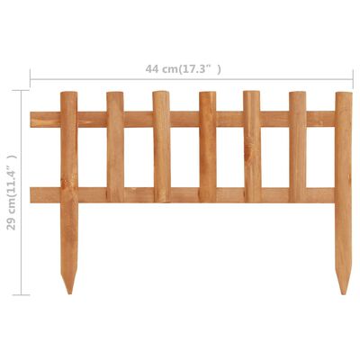 vidaXL Lawn Edgings 10 pcs Firwood 4.4 m, brown vidaXL Lawn Edgings 10 pcs Firwood 4.4 m