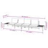 vidaXL Garden Benches with Dark Grey Cushions 2 pcs Acacia Wood