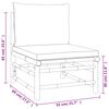 vidaXL 5 Piece Garden Lounge Set with Light Grey Cushions Bamboo
