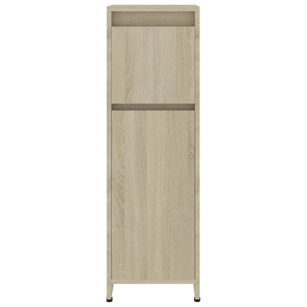 vidaXL Bathroom Cabinet Sonoma Oak 30x30x95 cm Engineered Wood