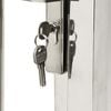 vidaXL Garden Gate 100x145 cm Stainless Steel