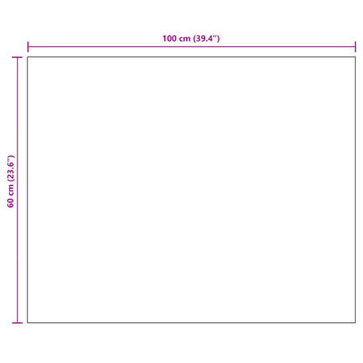 vidaXL Frameless Mirror 100x60 cm Glass