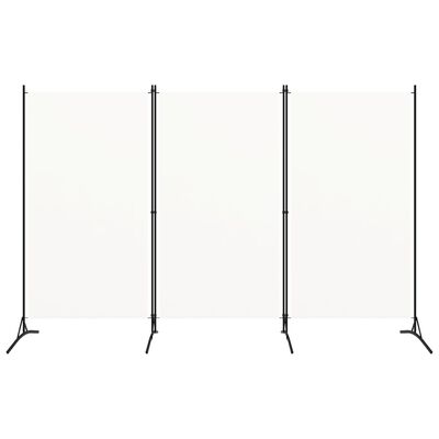 vidaXL 3-Panel Room Divider White 260x180 cm, white vidaXL 3-Panel Room Divider White 260x180 cm