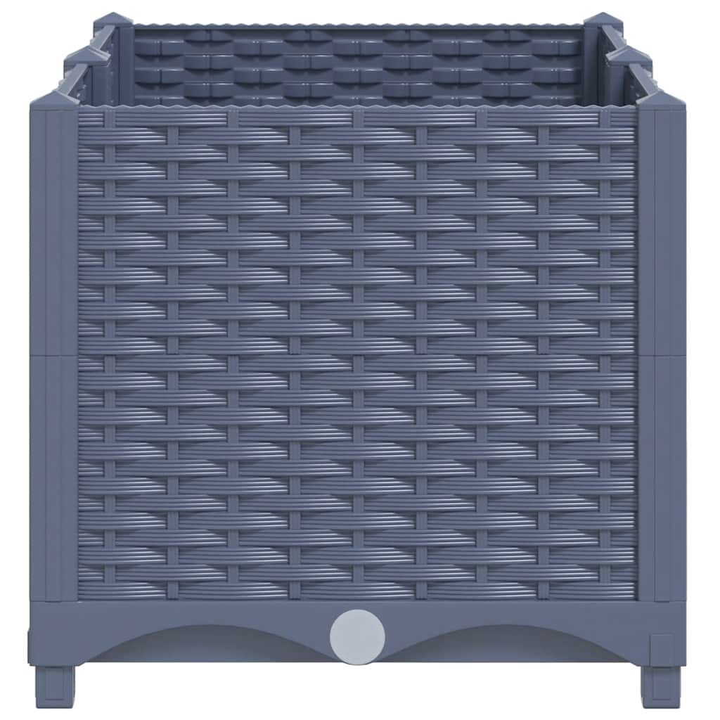 vidaXL Raised Bed 80x40x38 cm Polypropylene, blue grey vidaXL Raised Bed 80x40x38 cm Polypropylene