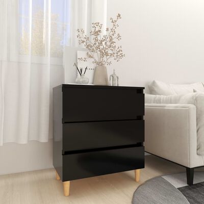 vidaXL Sideboard Black 60x35x69 cm Engineered Wood, black vidaXL Sideboard Black 60x35x69 cm Engineered Wood