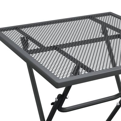 vidaXL 3 Piece Garden Dining Set Expanded Metal Mesh Anthracite,  vidaXL 3 Piece Garden Dining Set Expanded Metal Mesh Anthracite