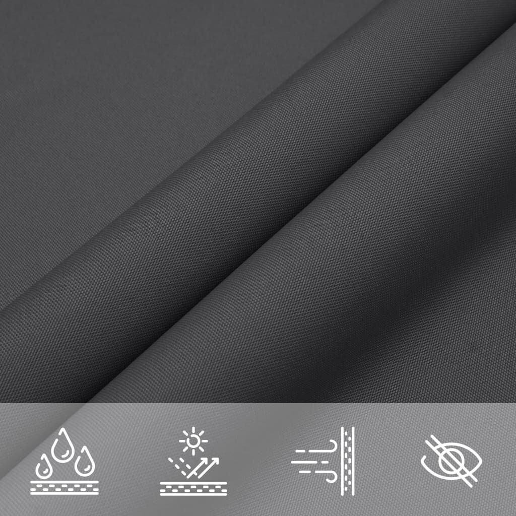 vidaXL Sunshade Sail Oxford Fabric Triangular 5x5x5 m Anthracite