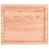 vidaXL Table Top Light Brown 60x50x(2-4) cm Treated Solid Wood Oak