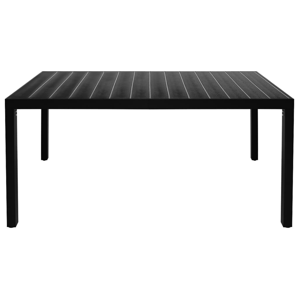 vidaXL 5 Piece Garden Dining Set Black