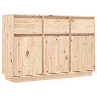 vidaXL Sideboard 110x34x75 cm Solid Wood Pine, natural vidaXL Sideboard 110x34x75 cm Solid Wood Pine