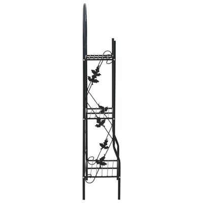 vidaXL 3-Layer Plant Rack Black 52x28x128 cm Iron,  vidaXL 3-Layer Plant Rack Black 52x28x128 cm Iron