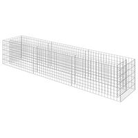 vidaXL Gabion Raised Bed Galvanised Steel 270x50x50 cm,  vidaXL Gabion Raised Bed Galvanised Steel 270x50x50 cm