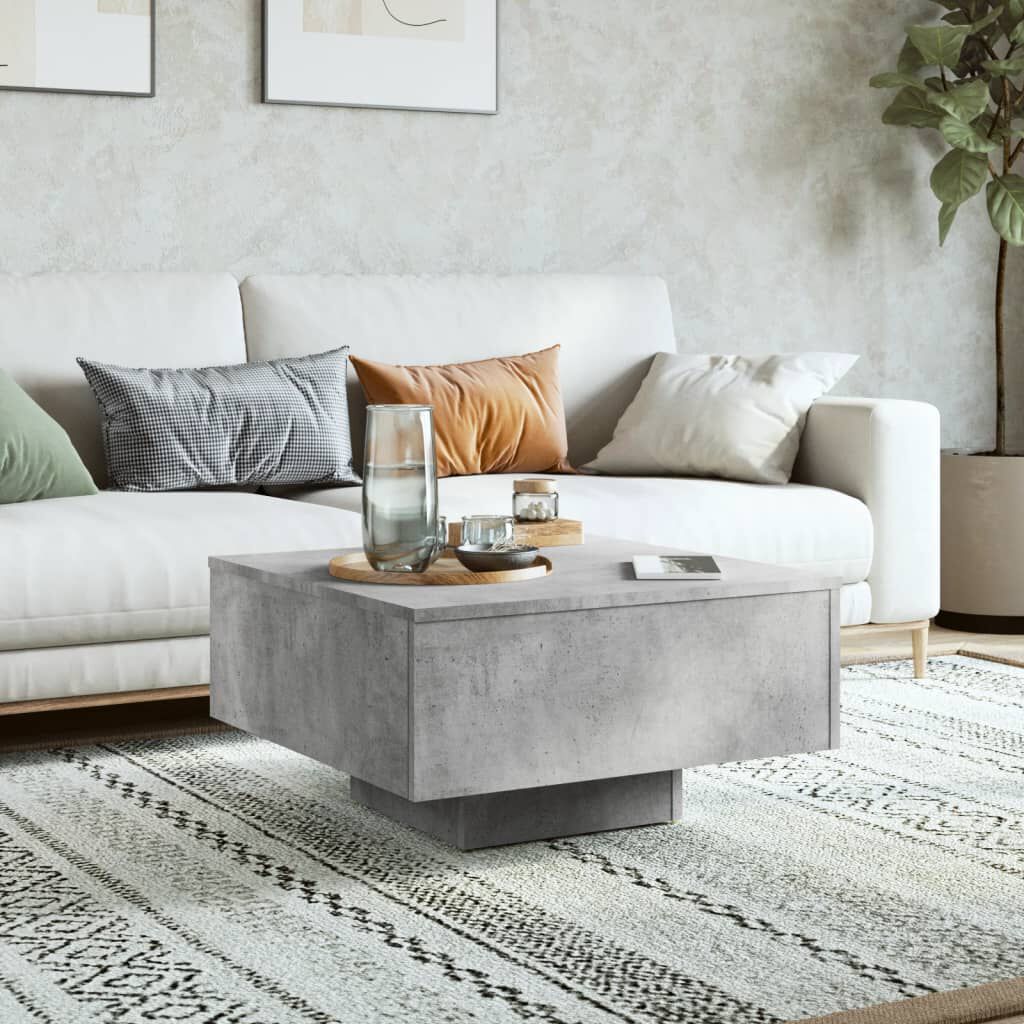 vidaXL Coffee Table Concrete Grey 60x60x31.5 cm Engineered Wood