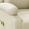 vidaXL Massage Chair Cream Faux Leather