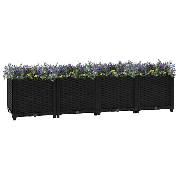 vidaXL Raised Bed 160x40x38 cm Polypropylene
