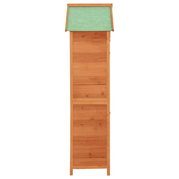 vidaXL Garden Storage Cabinet Brown 42.5x64x190 cm