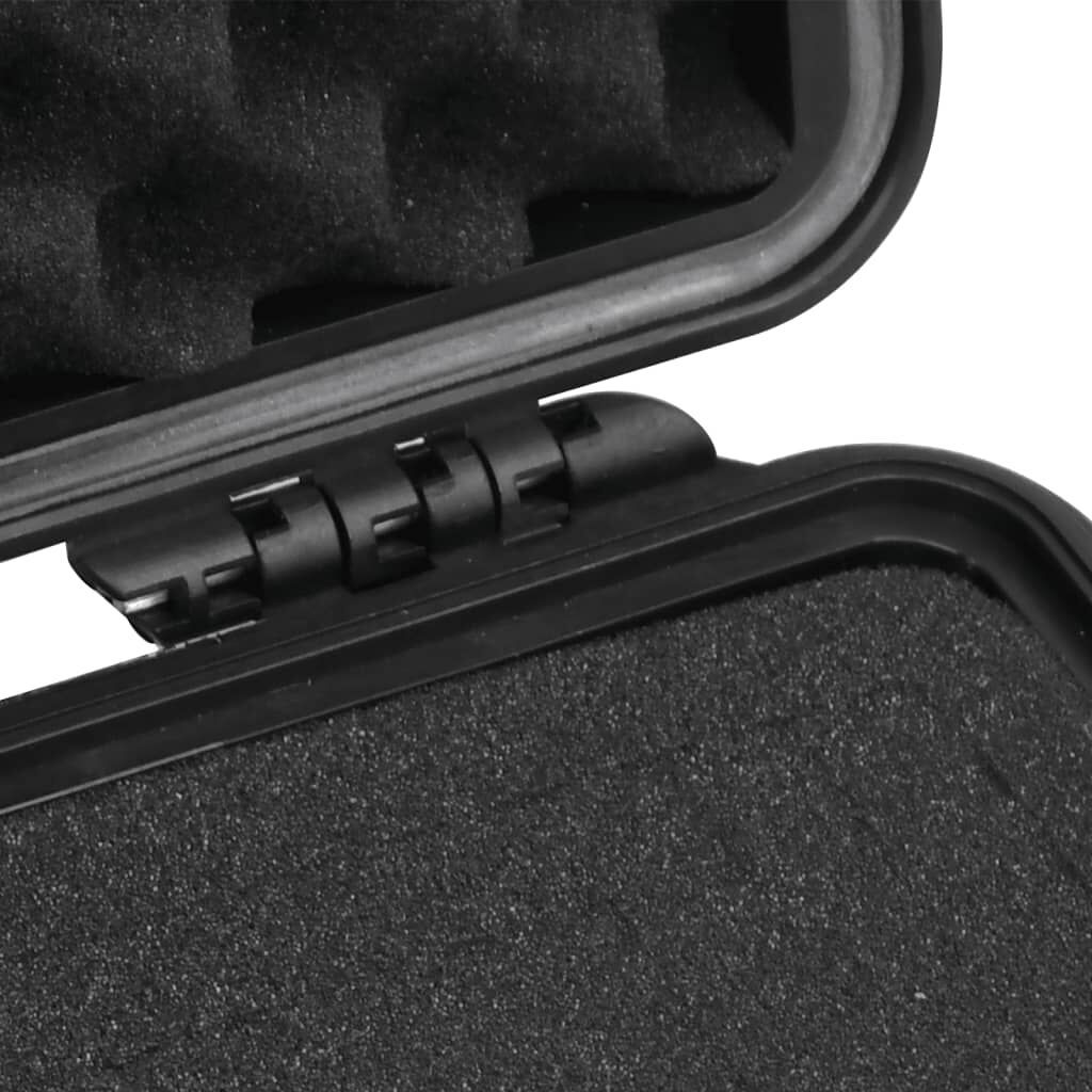 vidaXL Portable Flight Case Black 30x22x10 cm PP