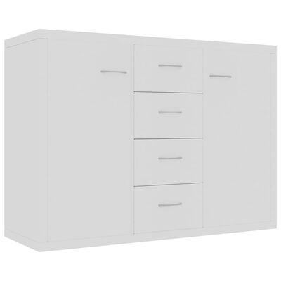 vidaXL Sideboard White 88x30x65 cm Engineered Wood, white vidaXL Sideboard White 88x30x65 cm Engineered Wood
