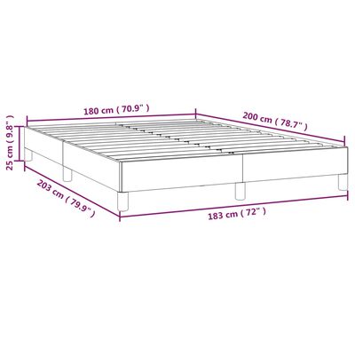 vidaXL Bed Frame without Mattress Dark Grey 183x203 cm King Fabric, dark grey vidaXL Bed Frame without Mattress Dark Grey 183x203 cm King Fabric