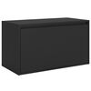 vidaXL Hall Bench 80x40x45 cm Black Engineered Wood
