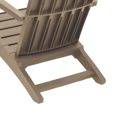 vidaXL Garden Adirondack Chair Light Brown Polypropylene, light brown vidaXL Garden Adirondack Chair Light Brown Polypropylene