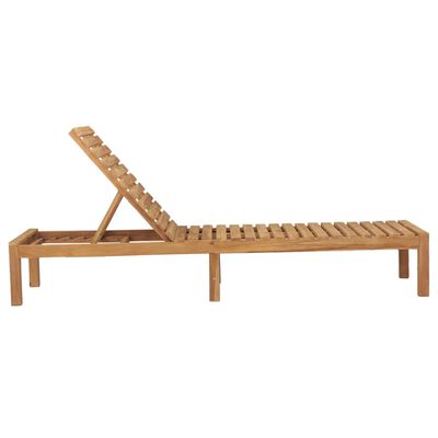 vidaXL Sun Lounger Solid Teak Wood,  vidaXL Sun Lounger Solid Teak Wood
