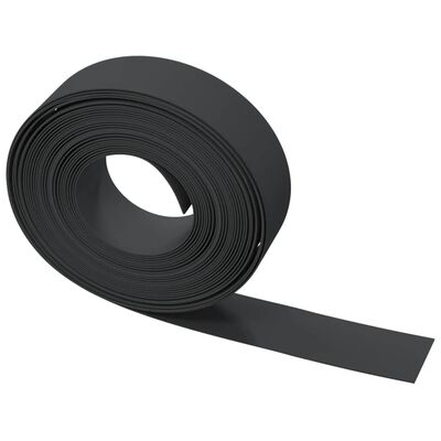 vidaXL Garden Edgings 5 pcs Black 10 m 15 cm Polyethylene