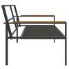 vidaXL 4 Piece Garden Lounge Set with Cushions Anthracite Steel
