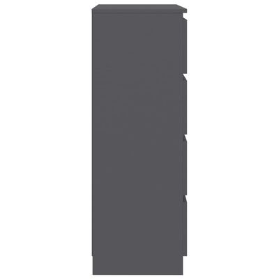 vidaXL Sideboard Grey 60x35x98.5 cm Engineered Wood, grey vidaXL Sideboard Grey 60x35x98.5 cm Engineered Wood