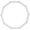 vidaXL Free Range Animal Enclosure 10-Panel 54x60 cm Galvanised Iron