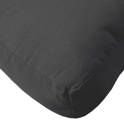 vidaXL Pallet Cushions 2 pcs Black Oxford Fabric, black vidaXL Pallet Cushions 2 pcs Black Oxford Fabric