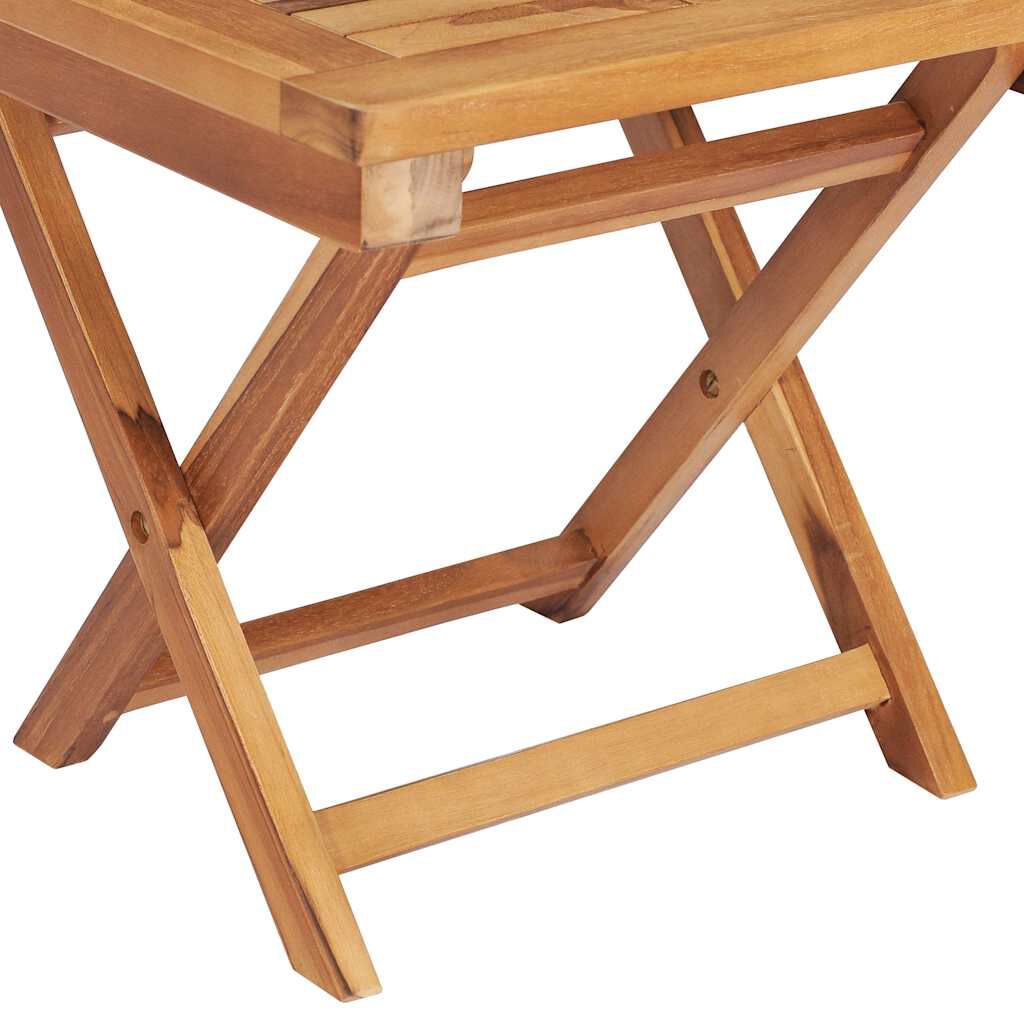 vidaXL Sun Loungers 2 pcs with Table Solid Teak Wood