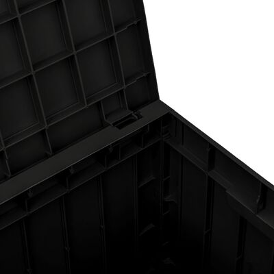 vidaXL Garden Storage Box Black 55.5x43x53 cm Polypropylene, black vidaXL Garden Storage Box Black 55.5x43x53 cm Polypropylene