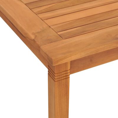 vidaXL Garden Dining Table 150x90x75 cm Solid Wood Teak