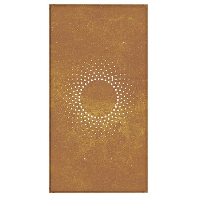 vidaXL Garden Wall Decoration 105x55 cm Corten Steel Sun Design,  vidaXL Garden Wall Decoration 105x55 cm Corten Steel Sun Design