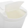vidaXL Stackable Garbage Bin Boxes 4 pcs White 100 L Polypropylene