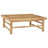 vidaXL 5 Piece Garden Lounge Set with Cream White Cushions Bamboo