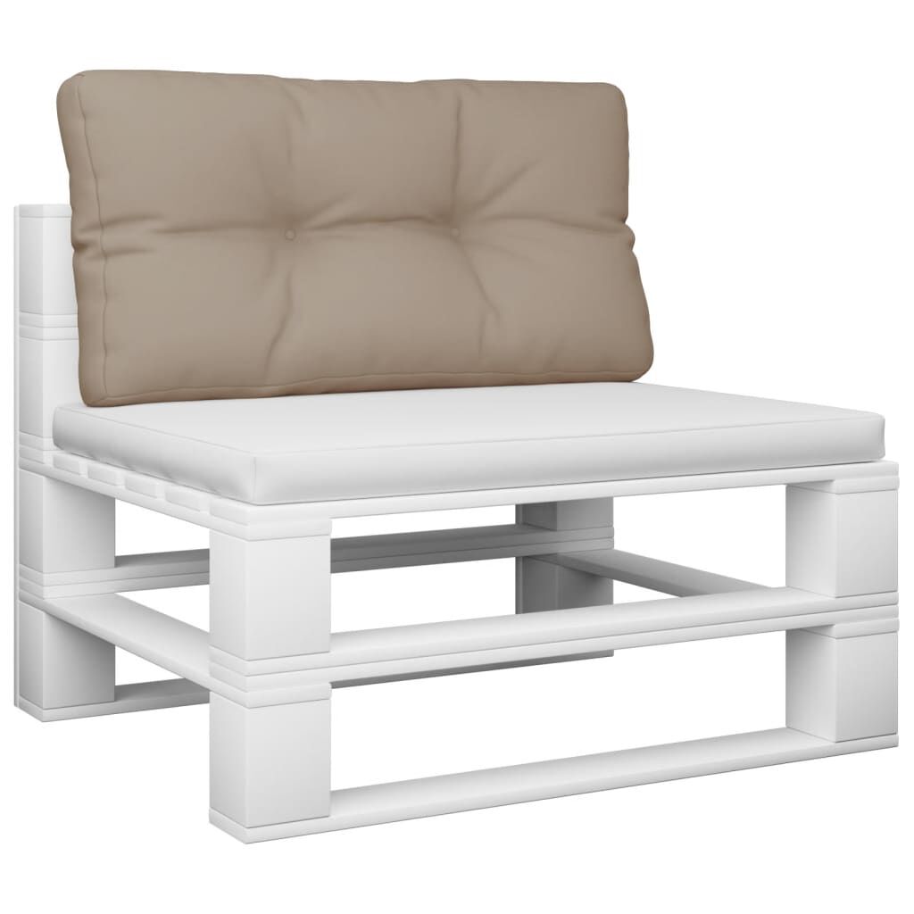 vidaXL Pallet Cushion Taupe 70x40x12 cm Fabric