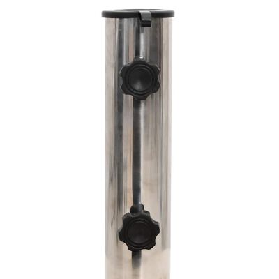 vidaXL Parasol Base Granite 30 kg Round Black, Black vidaXL Parasol Base Granite 30 kg Round Black