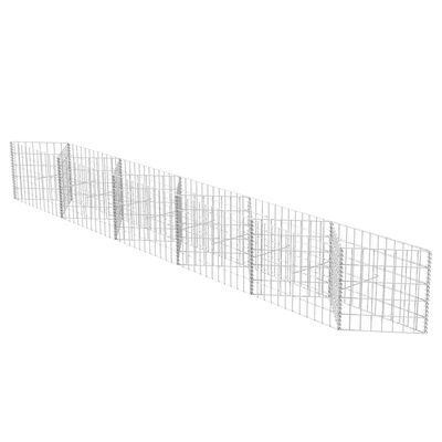 vidaXL Gabion Basket Galvanised Steel 300x30x50 cm,  vidaXL Gabion Basket Galvanised Steel 300x30x50 cm