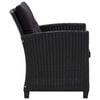 vidaXL 6 Piece Garden Sofa Set with Cushions Poly Rattan Black