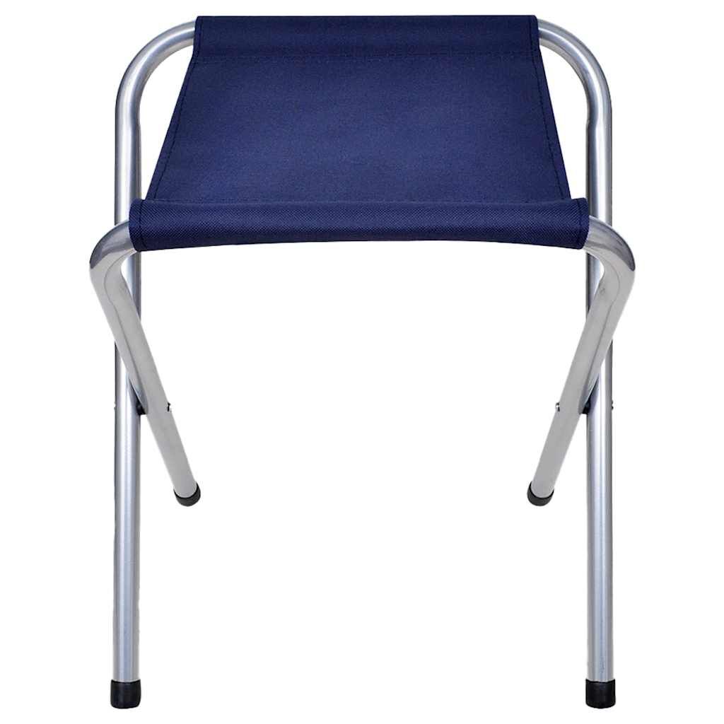 vidaXL Foldable Camping Table Set with 4 Stools Height Adjustable 120 x 60 cm