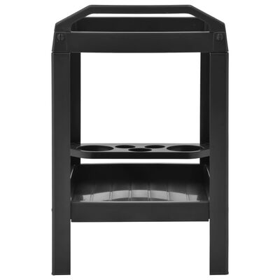 vidaXL Beverage Cart Anthracite 69x53x72 cm Plastic, anthracite vidaXL Beverage Cart Anthracite 69x53x72 cm Plastic