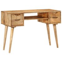 vidaXL Desk with Drawers 110x47x76 cm Solid Wood Mango,  vidaXL Desk with Drawers 110x47x76 cm Solid Wood Mango