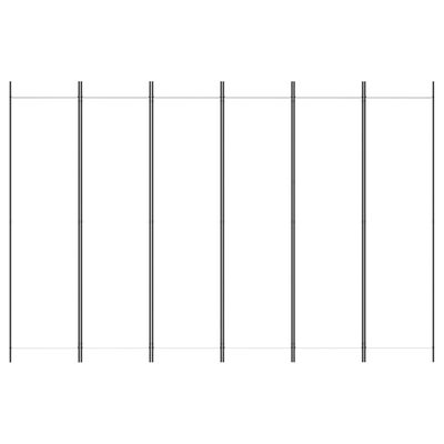 vidaXL 6-Panel Room Divider White 300x200 cm Fabric, white vidaXL 6-Panel Room Divider White 300x200 cm Fabric