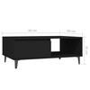 vidaXL Coffee Table Black 90x60x35 cm Engineered Wood