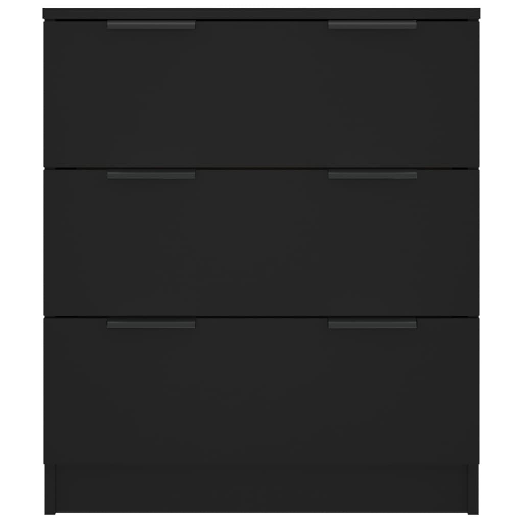 vidaXL Sideboard Black 60x30x70 cm Engineered Wood