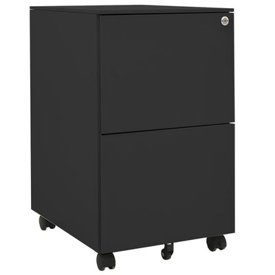 vidaXL Mobile File Cabinet Anthracite 39x45x67 cm Steel, anthracite vidaXL Mobile File Cabinet Anthracite 39x45x67 cm Steel